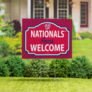 Washington Nationals Yard Sign, "Fans Welcome"