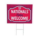 Washington Nationals Yard Sign, "Fans Welcome"