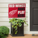 Detroit Red Wings Yard Sign "Fans Play Here"
