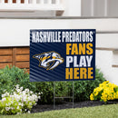 Nashville Predators Yard Sign "Fans Play Here"