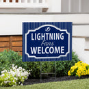 Tampa Bay Lightning Yard Sign, "Fans Welcome"