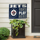 Winnipeg Jets Yard Sign "Fans Play Here"