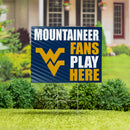 West Virginia University Yard Sign "Fans Play Here"