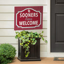 University of Oklahoma Yard Sign, "Fans Welcome"