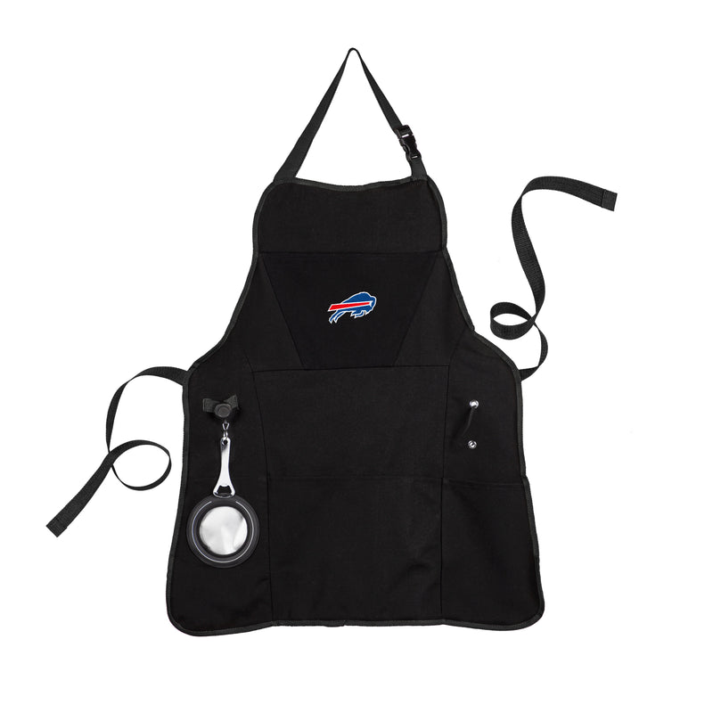 Grill Apron, Black, Buffalo Bills,4ap3803ga