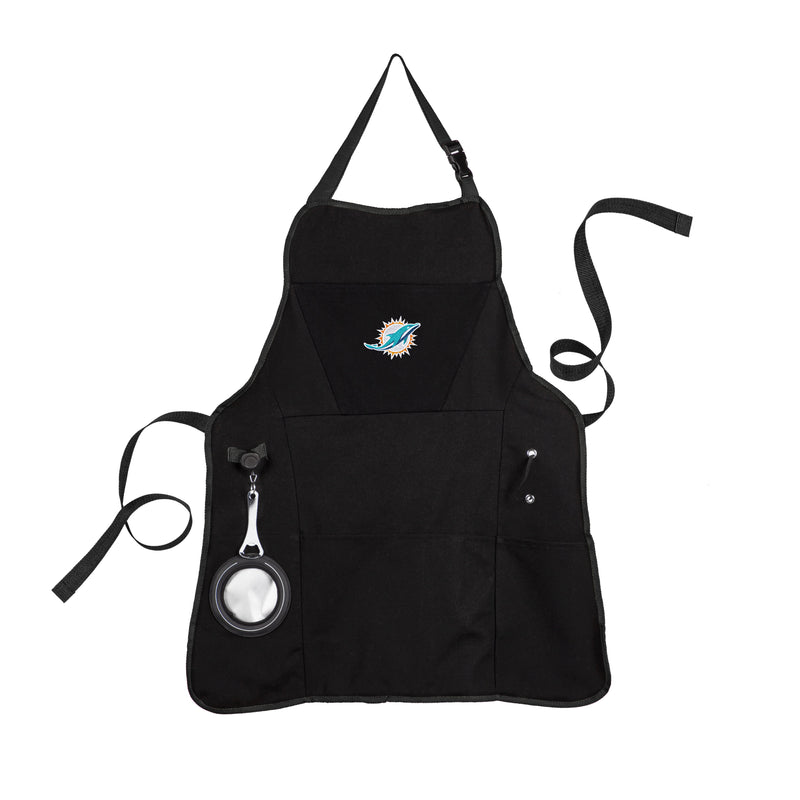 Grill Apron, Black, Miami Dolphins,4ap3816ga