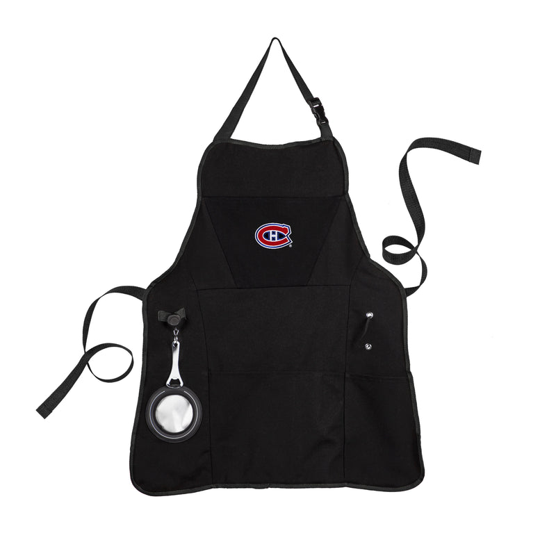 Evergreen Home Accents,Grill Apron, Black, Montreal Canadiens,30x26x0.3 Inches