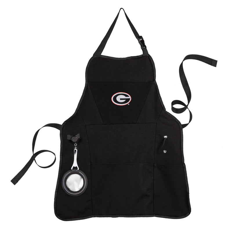 Evergreen Home Accents,Grill Apron, Black, University of Georgia,26x30x0.3 Inches
