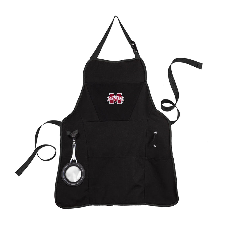 Grill Apron, Black, Mississippi State University,4ap948ga