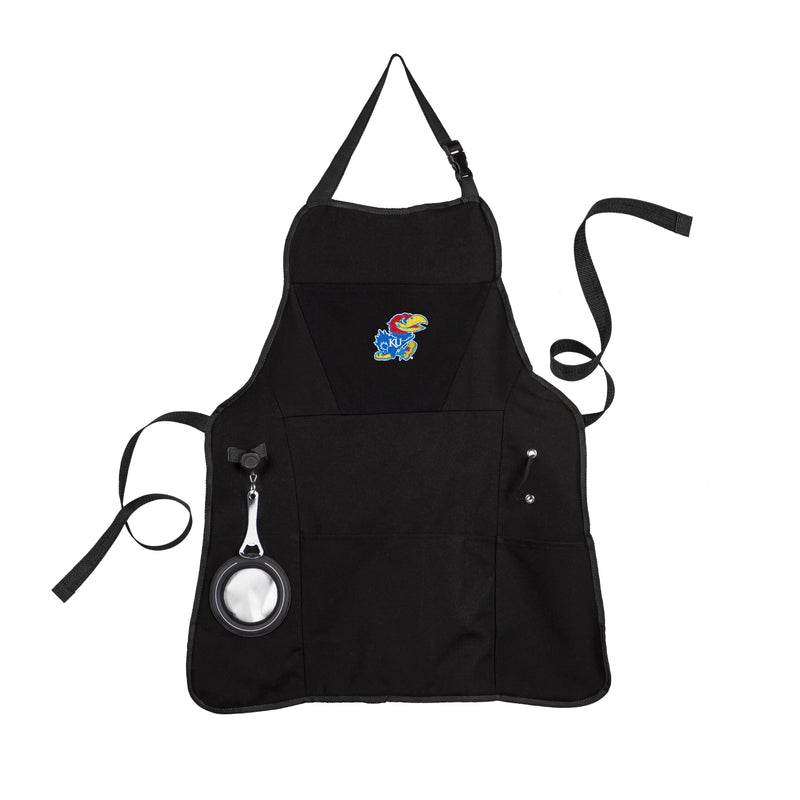 Grill Apron, Black, University of Kansas,4ap996ga