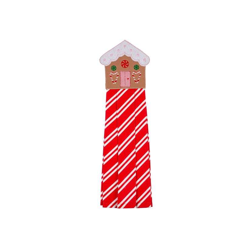 Hanging Tea Towel, Gingerbread House,4dt061