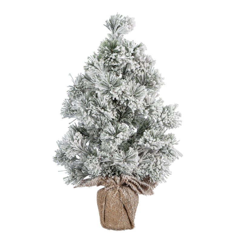 24" Heavily Frosted Wall Tree,4fl251