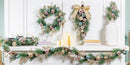 Season to Sparkle Faux Floral Table Decor Candle Holder Artificial