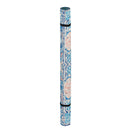 Blue with Coral Digitally-Printed Indoor/Outdoor  Rug, 4'x6',4ir001