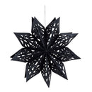 18" LED Paper Hanging Decor, Black Spider Web,4led032