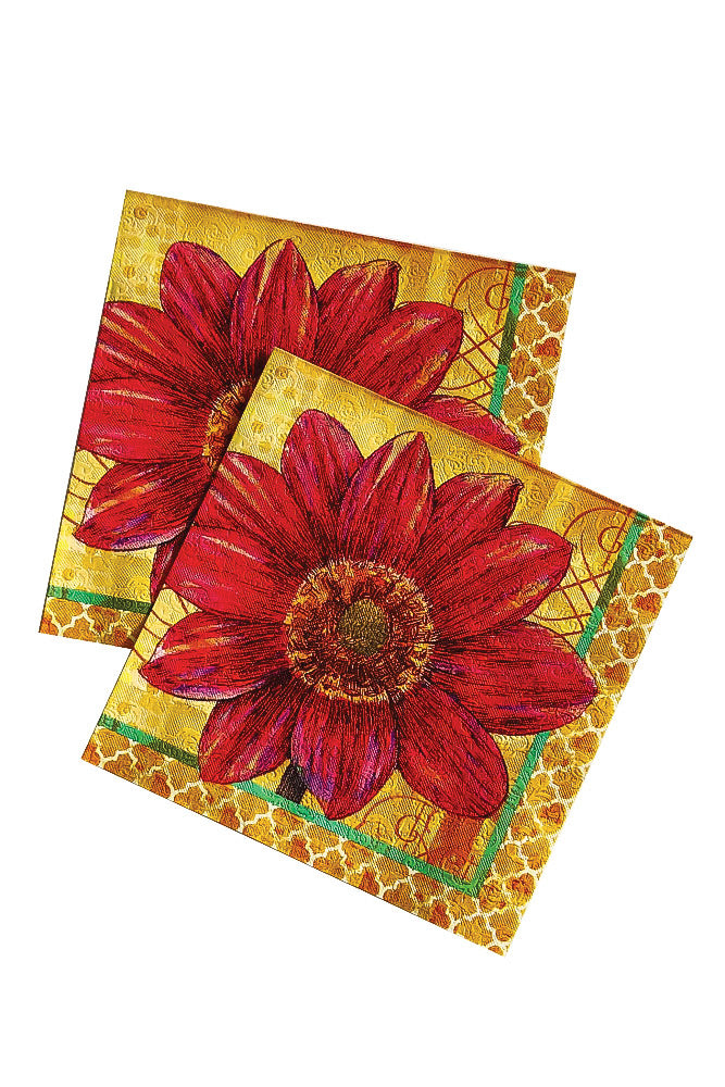 Splendid Posy Embossed Paper Luncheon Napkin,4nle5342