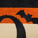 Indoor Outdoor Hooked Rug with Lurex "Boo"  24"x42"