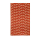 Reversible Weather-Resistant 3x5 Rug, Terracotta Stacked Leaves