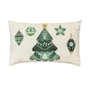 Shades of Green Throw Pillow Lumbar Pillow, 16"L x 10.5"H