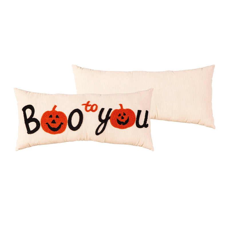 25" x 8" Boo to You Lumbar Pillow,4p55875