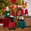Heartfelt Cheer Pillow Shaped Christmas Dog Program, 15.5", Asst of 5