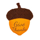 13" Shaped Pillow with Embroidering, Acorn,4sp36007