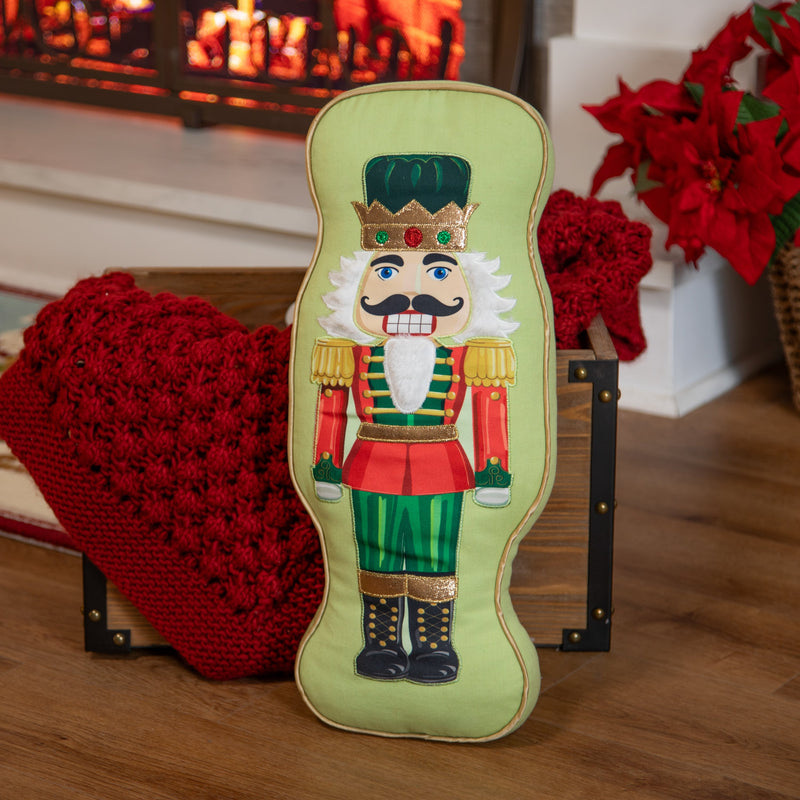 20" Shaped Pillow, Nutcracker,4sp37002