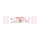72" Fabric Table Runner, Gingerbread Cottage,4tr008