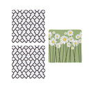 Daisy Scape Quick Dry Dish Cloth, Set of 3, 10" x 10"