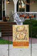 Gather Here Garden Linen Flag