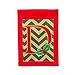 Garden Burlap Holly Monogram D Flag