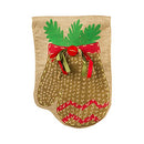 Garden Burlap Chevron Mitten Flag