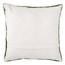 Indoor/Outdoor Pink Tulips Hooked Polypropylene Throw Pillow 18"x18"