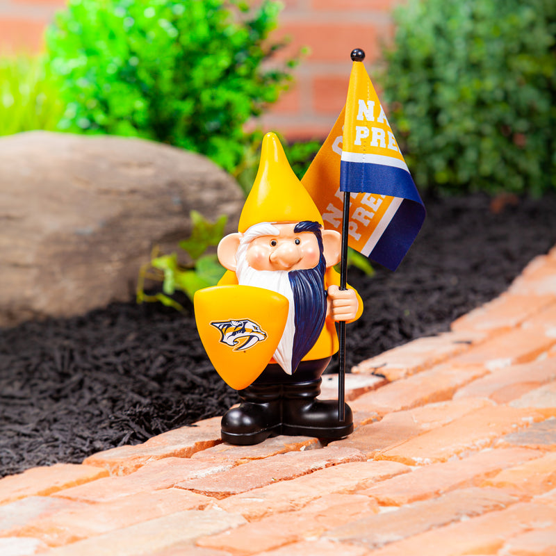 Nashville Predators, Flag Holder Gnome,544365fhg