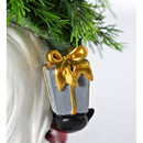 Holiday Lighted Christmas Tree Garden Gnome with Gift