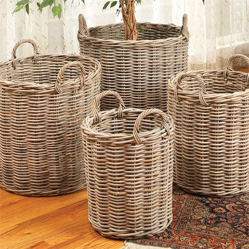 Napa Home Garden, NORMANDY ROUND BASKET ,SET OF 4,6512gy