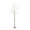 7'H Indoor/Outdoor Birch Tree with 280 Warm White and Multicolor Lights