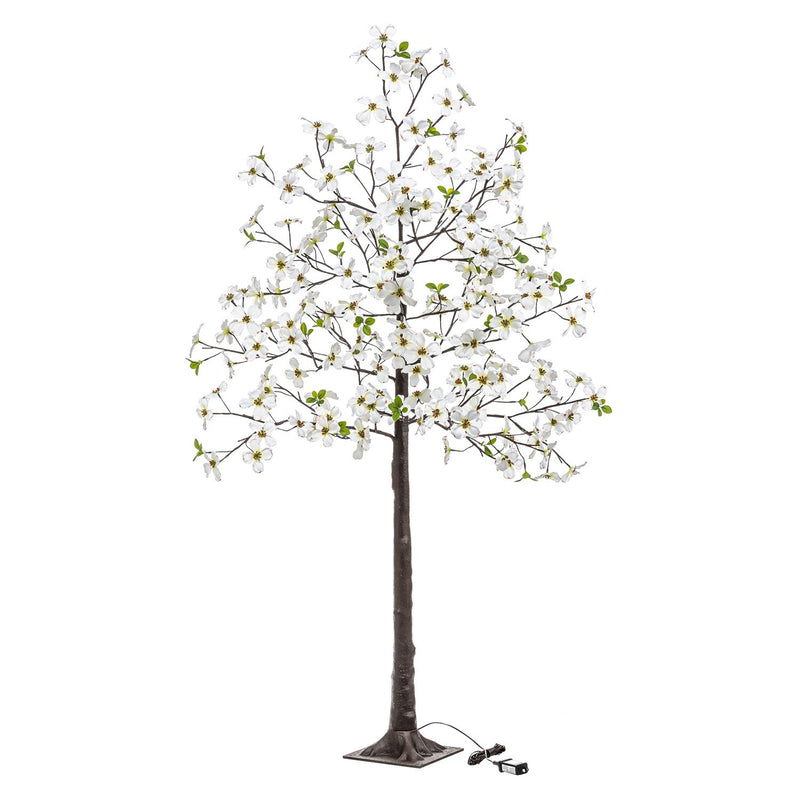 Indoor/Outdoor Electric Lighted Faux Dogwood Tree, 6' Tall,65k06