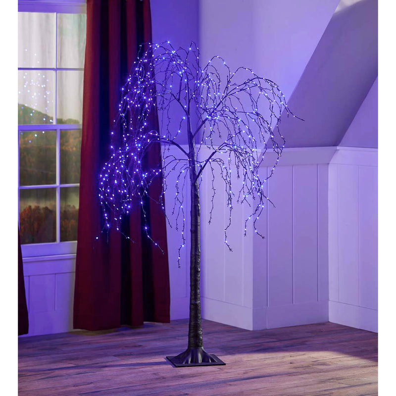 Indoor/Outdoor Electric Lighted Weep Willow Tree, 6' Tall,65p86