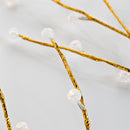 Indoor/Outdoor Gold Metallic Branches with Warm white Lights, Set of 2