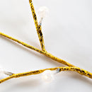 Indoor/Outdoor Gold Metallic Branches with Warm white Lights, Set of 2