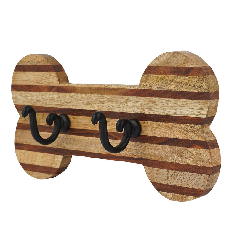 Wooden Dog Bone Wall Hook,6awd220