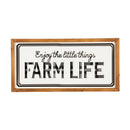 Enjoy the little things Farm Life Metal and Wood Wall Decor,6awd578
