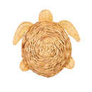 17"L x 17"H Metal and Natural Fiber Wall Decor, Turtles, Set of 2,6awd901