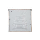 Metal Embossed Christmas Wall Decor with Wooden Frame,6awd981