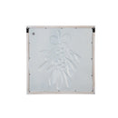 Metal Embossed Christmas Wall Decor with Wooden Frame,6awd981