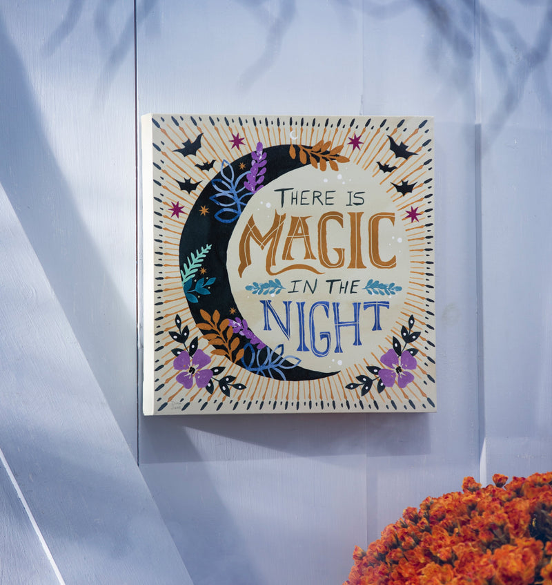 14" H x 14" L Outdoor Canvas, "There is Magic in the Night",6c107770