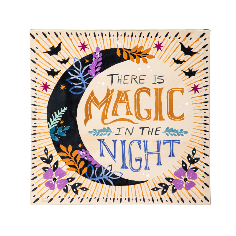 14" H x 14" L Outdoor Canvas, "There is Magic in the Night",6c107770