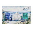 36" L x 24" H Canvas, Watercolor Beach Chairs