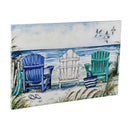 36" L x 24" H Canvas, Watercolor Beach Chairs